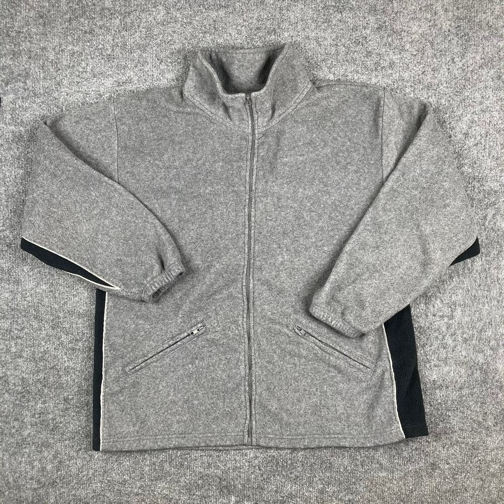 Pro Spirit‎ Jacket Mens Size XL Gray Full Zip Fleece Casual
